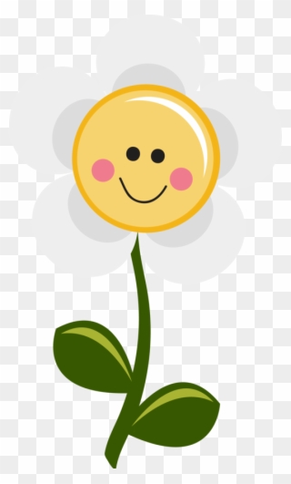 Smiley - Happy Daisy Flower Clipart