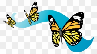 Sister Michelle Simmons Deborah Hill - Monarch Butterfly Migration Clipart - Png Download