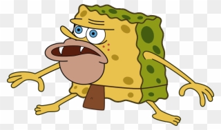 Spongegar Primitive Sponge Caveman Meme Minecraft Skin - Meme Stickers For Snapchat Clipart
