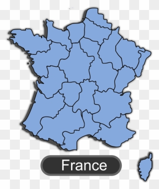 Big Image - France Map Easy To Draw Clipart