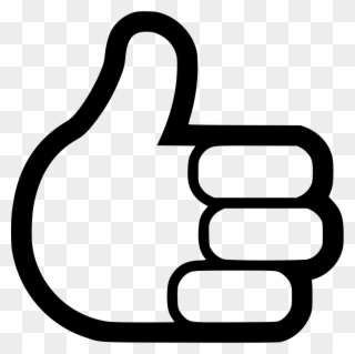 Thumbs Up Svg Png Icon Free Download - Thumb Signal Clipart
