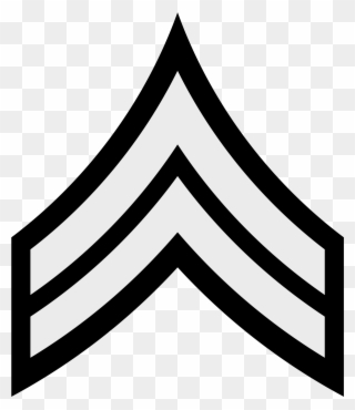 Open - Sergeant Rank Army Clipart