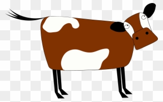 Taurine Cattle Cartoon Dairy Cattle Animal Drawing - Desenho De Animais Que Vivem No Campo Clipart