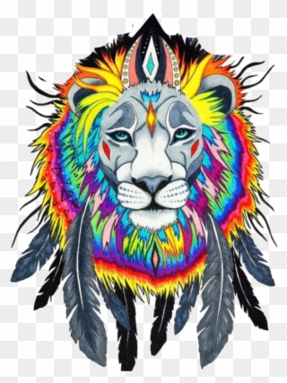 King Art Nativeamerican Dreamcatcher - Dream Catcher With Lion Clipart