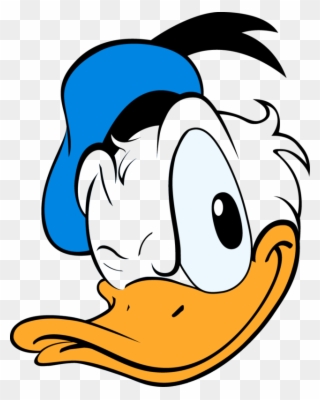 Donald Fauntleroy Duck Or Donald Duck Is A Funny Animal - Donald Duck Face Png Clipart