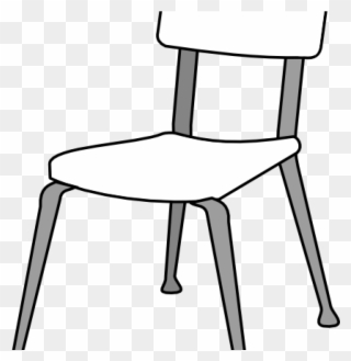 School Chair Clipart White Classroom Chair Clip Art - Chair Clipart Black And White Png Transparent Png