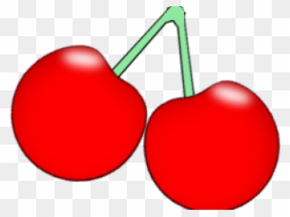 Cherry Clipart Two Cherry - Two Cherries On A Stem - Png Download