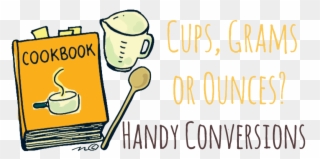 Conversions - Black And White Cookbook Clipart - Png Download