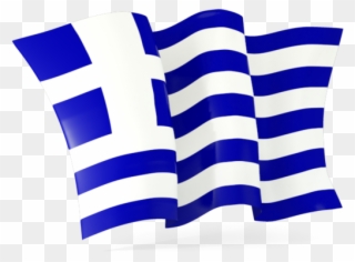 Greece Flag Clipart Png - Greek Flag Waving Png Transparent Png