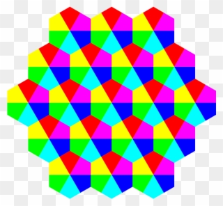 Hexagon Colors Clipart