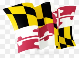 Waving Flag - Maryland State Flag Waving Clipart