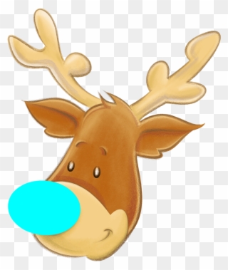 I Left Very Early In The Morning, It Is Only About - Christmas Reindeer - Round Necklace Clipart