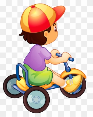 Bd E F Orig Dibujos Y - Baby Riding Bicycle Cliparts - Png Download