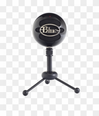 Blue Microphones Glossy Svart - Blue Microphones Snowball - Microphone - Black Clipart