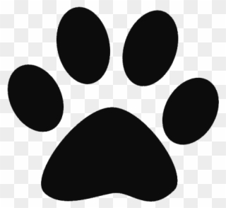 Fenty Pit Bulls Home - Paw Print Black And White Clipart
