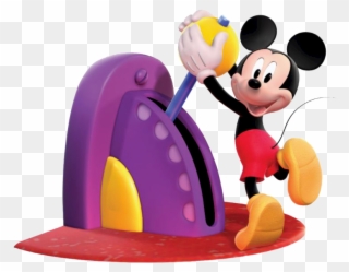 Mickey Pulling Lever - Pulling A Lever Cartoon Clipart