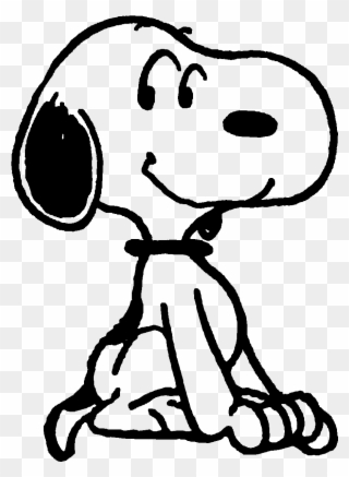 Pin By Corinna On Snoopy Pinterest And - Snoopy Sitting And Smiling Clipart