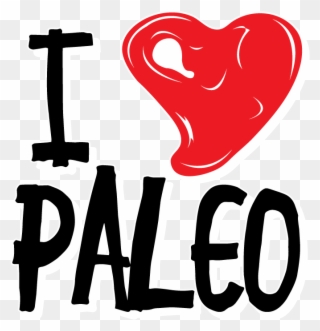 I Heart Love Paleo Healthy Lifestyle Ancestral Diet Clipart