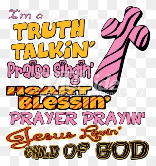 I'm A Truth Talkin, Praise Singin', He - Child Clipart