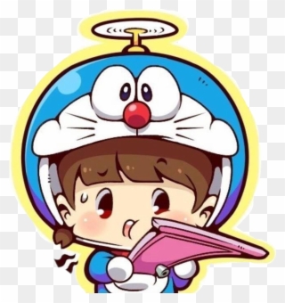 Doraemon Chibi Child Worry Girlfreetoedit - Anime Chibi Cute Doraemon Clipart