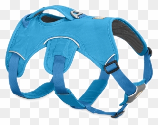 Clip Art Transparent Buckle Clip Harness - Ruffwear Webmaster Harness Blue Dusk - Png Download