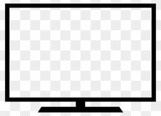 Free Download Outline Images Of Monitor Clipart Computer - Computer Monitor - Png Download