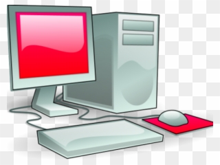 Screen Clipart Red Computer - El Cuidado De Las Computadoras - Png Download