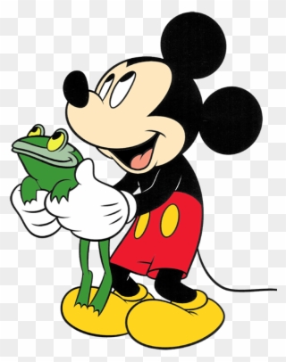 Mickey Mouse - Mickey And A Frog Clipart