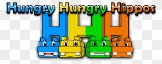 Hippopotamus Clipart Hungry Hippo - Hungry Hungry Hippos Logo - Png Download