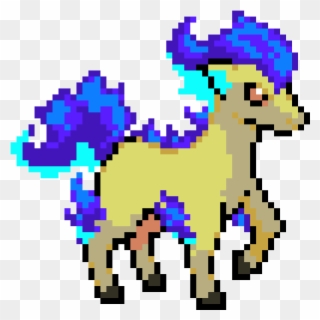 Demon Pony Thing From Pokemanz - Ponyta Pixel Art Grid Clipart