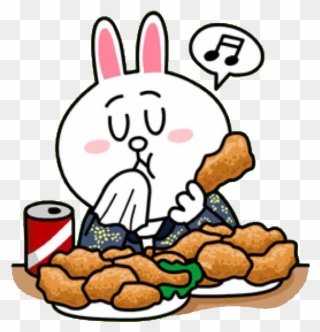 Cheon Song-yi's Cony Special - Line Stickers Eating Clipart
