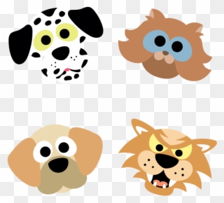 Printable Cats And Dogs Masks - Cats & Dogs Clipart