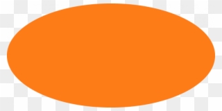 Orange Oval Clipart - Orange Circle - Png Download