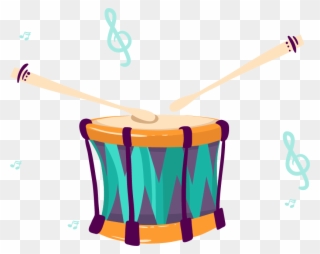 Instrument Clipart Hand Drum - Cartoon Musical Instruments Png Transparent Png