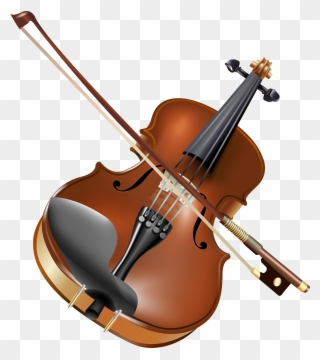 Violin And Bow Png - Violin Png Clipart