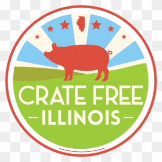Volunteer Crate Free Illinois - Gestation Crate Free Label Clipart