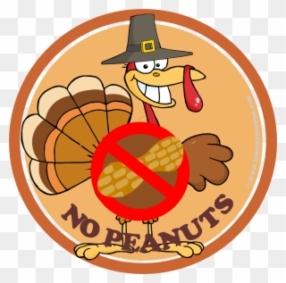Thanksgiving Turkey No Peanuts Poster Nut Free, Dairy Clipart