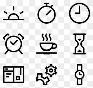 Schedule Icons Free Time - Holiday Icon Png Transparent Clipart