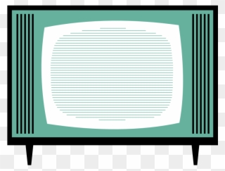 Old Fashioned Tv Set By Rones - Old Style Tv Clipart - Png Download