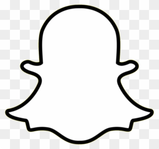 Snapchat Logo Png - Snapchat Black And White Logo Clipart