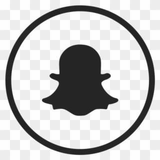 Icon Snap Chat And - Snapchat Icon Black And White Clipart