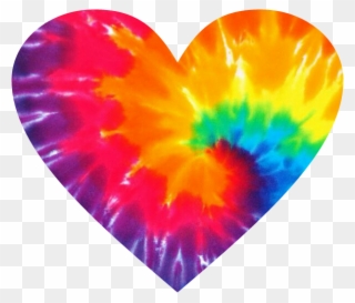 Hippie Hippielove Love Heart Tiedye - Tie Dye Background Hd Clipart