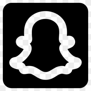 Snapchat Logo Png Black - Snapchat Icon White Png Clipart