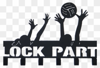 Volleyball Clipart Block - Volleyball En Blanco Y Negro - Png Download