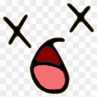 Dead Face Png - Bfdi Book Dead Clipart