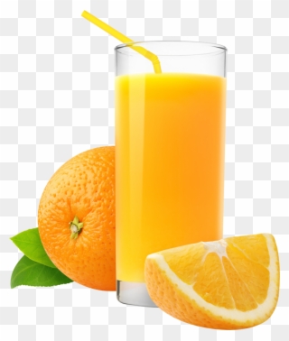 Orange And Orange Juice Clipart