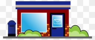 Big Image - Post Office Vector Png Clipart