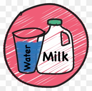 Stick To Drinking Water - Water And Milk Clipart
