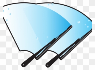 Blue Car Clipart Car Window - Windscreen Wipers Clipart - Png Download