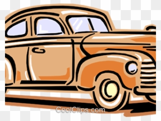 Classic Car Clipart 1940s Car - Antique Car - Png Download